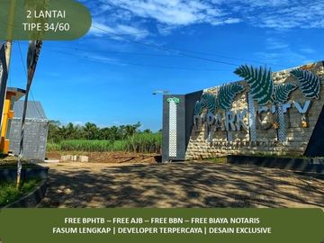 Stock Terbatas 2 Lantai Rumah KPR Siap 2KT Tipe 34/60