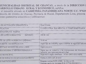 Terrenos Industriales Venta CAR. PANAMERICANA NORTE  - CHANCAY