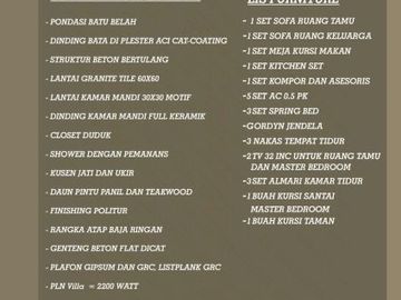VILLA MEWAH DI KAWASAN CANDI BOROBUDUR FULLY FURNISHED DEKAT ARTIS