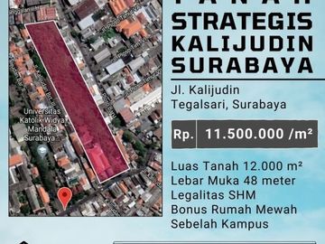 TANAH STRATEGIS KALIJUDIN TAMBAKSARI SURABAYA