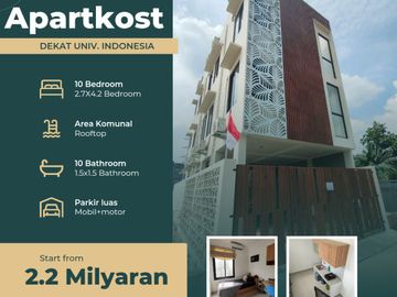 Jual rumah kost dekat kampus UI depok