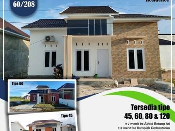 Rumah 1 lantai Palangkaraya Kalimantan dengan Type 80/336 tanpa bi cheking