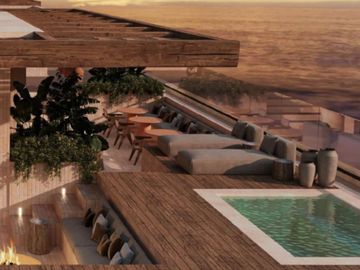 Penthouse Penthouse frente al mar alberca privada, pool bar, asadores, en venta