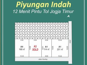 Tanah Kavling Piyungan Asri, Jalan Conblock, SHM Pecah Unit