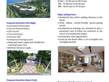 THE PEAKS Condominiums in Nasacosta Residences - Nasugbu, Batangas.
