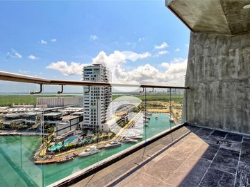 Departamento en Venta en Cancun en Shark Tower Puerto Cancun con Jacuzzi