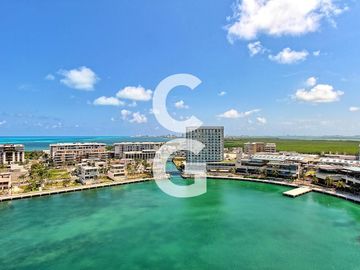 Departamento en Venta en Cancun en Shark Tower Puerto Cancun con Jacuzzi