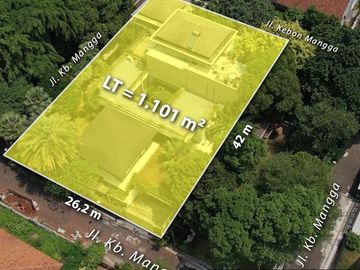 DIJUAL RUMAH ASRI MODERN JL KB MANGGA / KEBAYORAN LAMA, JAKSEL