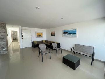 VENTA DE MODERNO DEPARTAMENTO CON PISCINA FRENTE A PLAYA EL REVES EN PUNTA NEGRA