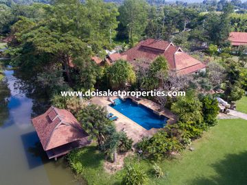 (RS004-13) Beautiful Lanna-Style Resort with Restaurant, Spa, and Coffee Shop for Sale in Doi Saket, Chiang Mai, Thailand