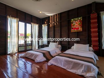 (RS004-13) Beautiful Lanna-Style Resort with Restaurant, Spa, and Coffee Shop for Sale in Doi Saket, Chiang Mai, Thailand