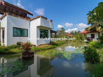 (RS004-13) Beautiful Lanna-Style Resort with Restaurant, Spa, and Coffee Shop for Sale in Doi Saket, Chiang Mai, Thailand