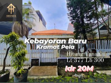 Rumah Luas 377 Hitung Tanah Kramat Pela Kebayoran Baru