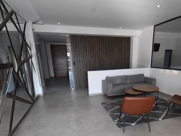 Departamento de lujo con amenidades, áreas comunes, Gym, alberca, roof, ludoteca y más.