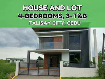 House and Lot FOR SALE in Talisay City, Cebu- READY FOR OCCUPANCY, 4 Bedrooms, 3 Toilet and Bath
