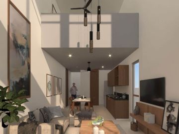 Loft con Terrazza, alberca, gimnasio, ludoteca, y mas amenidadees Venta Zona Norte,  Merida, Yucatan.