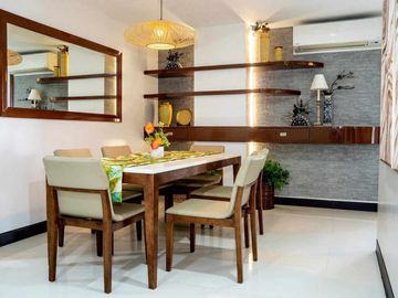 furnished 2-bedroom condo unit with 1-car park, for sale in Mactan Newtown