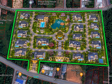 Land for sale 30 Rai near Central Rayong, Mueang Rayong District