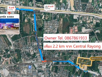 Land for sale 30 Rai near Central Rayong, Mueang Rayong District