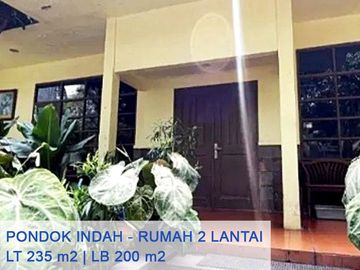 Rumah 2 Lt Depan Taman Dijual MURAH Di Pondok Indah Jaksel