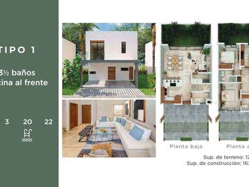 Casa en Venta de 3 recámaras, en Arbolada Cancún