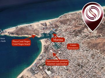 Departamento con rooftop y alberca, area de asador, gimnasio, parque para perros, salon de usos multiles, pre-construccion, venta Cabo San Lucas