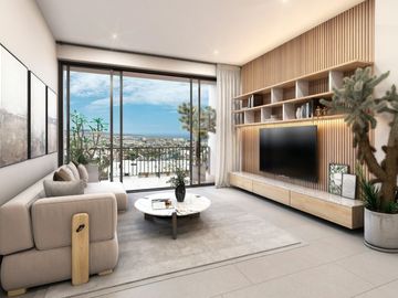 Departamento con rooftop y alberca, area de asador, gimnasio, parque para perros, salon de usos multiles, pre-construccion, venta Cabo San Lucas