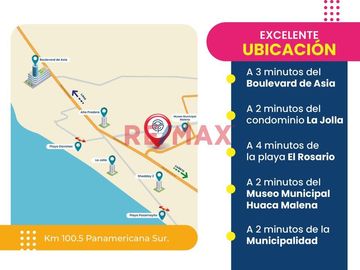 Venta de Terreno Para Local Comercial en Asia
