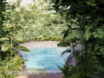 Condo con 2 terrazas, cuarto de servicio, alacena oculta, vista al campo de golf, en venta, Corasol Playa del Carmen.
