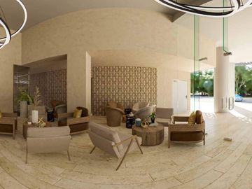 Departamento con 25 amenidades, zona comercial, parque de perros, en venta Zona Norte Merida