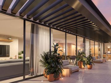 Departamento con 25 amenidades, zona comercial, parque de perros, en venta Zona Norte Merida
