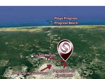 Departamento con 25 amenidades, zona comercial, parque de perros, en venta Zona Norte Merida