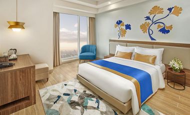 Live the High Life: Chic 1 Bedroom Suite at Kingsford Hotel Manila for Sale! Premium Amenities, Twice-Yearly Income, Unmatched Comfort. Contact Us Tod