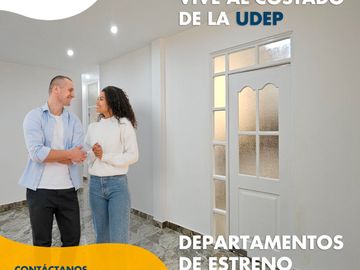 VENDO DEPARTAMENTO EN 1ER PISO AL COSTADO DE LA UDEP URB.LAGUNAS DEL CHIPE