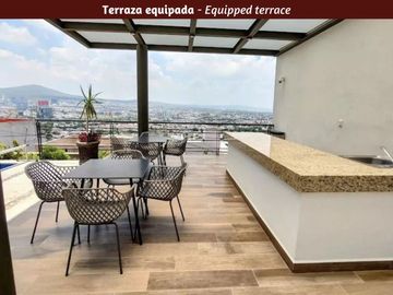 Departamento en venta, alberca, terraza, gym, pet friendly en Querétaro