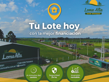 Tu lote a minutos del centro