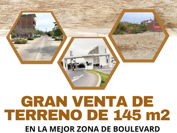 VENDO TERRENO LINDO EN BOULEVARD
