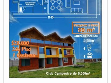 Excelente Oportunidad de Compra de Bungalows Dentro de Condominio Campestre