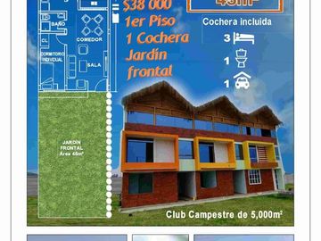 Excelente Oportunidad de Compra de Bungalows Dentro de Condominio Campestre