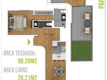 Venta apartamento Residencial Chorrillos