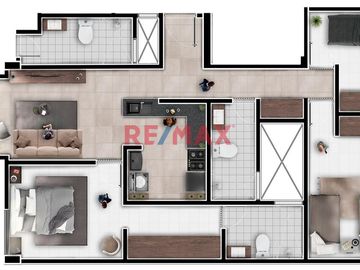 Lindo Y Elegante Departamento En Playa San Bartolo -80m2