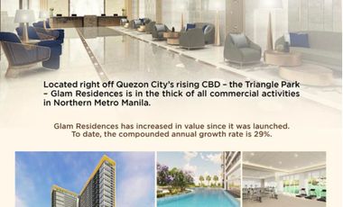 15% discount 18,000 per month only Affordable Condominium in Quezon City Glam Residences near MRT Kamuning, Vertis North