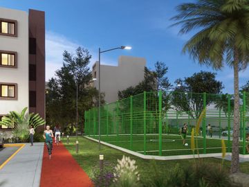 Departamento de 2 Recamaras en Cancún Sobre La Av Huayacan