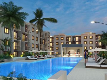 Departamento de 2 Recamaras en Cancún Sobre La Av Huayacan