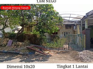 Rumah Hitung Tanah SHM Pondok Tjandra Indah Sidoarjo dkt Waru Rungkut MERR