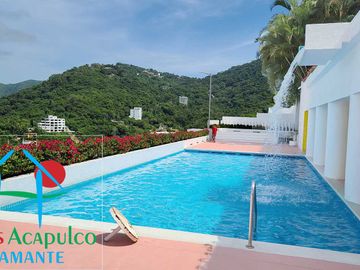 Departamento con 2 terrazas y vista espectacular a la bahía de Acapulco