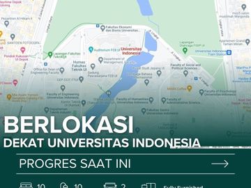 JUAL Kosan Putri (10 Kamar Kos) di Beji Dekat Kampus UI, Kost Baru 3 LANTAI Murah, Kota Depok Dijual