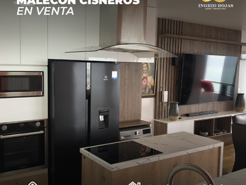 Bajo Precio Venta Duplex Amoblado frente al mar en Malecon Cisneros