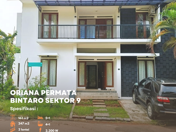 Rumah Dijual di Bintaro Sektor 9, Cluster Oriana Permata