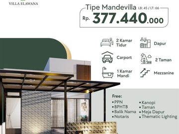 Dijual Rumah Baru di Perumahan Villa Elawana Madiun Dekat RS Darmayu, Suncity Mall